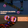 thumbnail image 5 of Yiomxhi Skateboards, 22" Complete Skateboard, Mini Cruiser Skateboard for Kids Boys Girls Teens Beginners with Colorful Flashing Wheels Skate Tool, Kids Children's Day Gift, 5 of 7