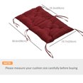 thumbnail image 3 of Outsunny Ensemble de 2 Coussins de Chaise de Jardin Coussin d'Assise Confortable avec Dossier, 3 of 10