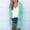 *Mint Green 04, variant on ClodeEU Women's Jacquard Knit 3/4 Sleeve Cardigan ,Solid Color Casual Open Front Top Navy 05,Womens Plus M