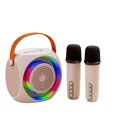 thumbnail image 1 of Mini Karaoke Machine, Portable Bluetooth Speaker With 2 Wireless Microphone For Kids And Adults n, 1 of 5
