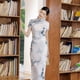 thumbnail image 2 of Vestido cheongsam de verano y otoño, vestido de satén, retro, ajustado, para banquete, traje de doble capa, 2 of 5