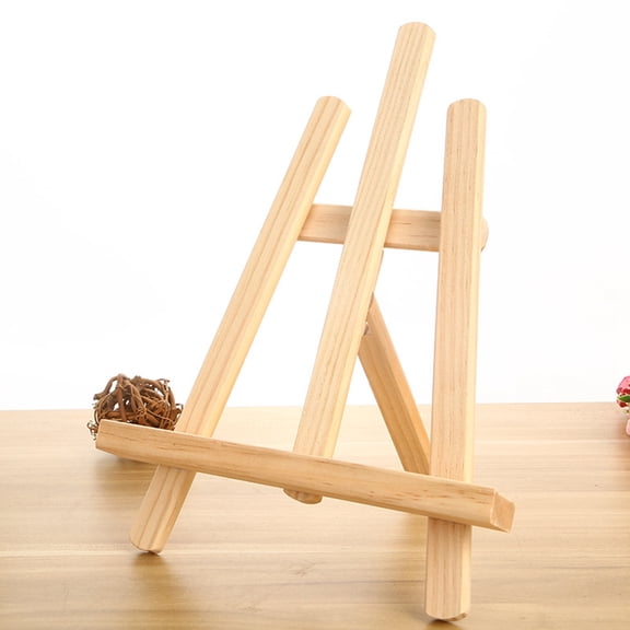MERRYHAPY Adjustable Kids Painting Easel Stand with Storage Tray, Beige Wooden Art Display for Children’s Activities