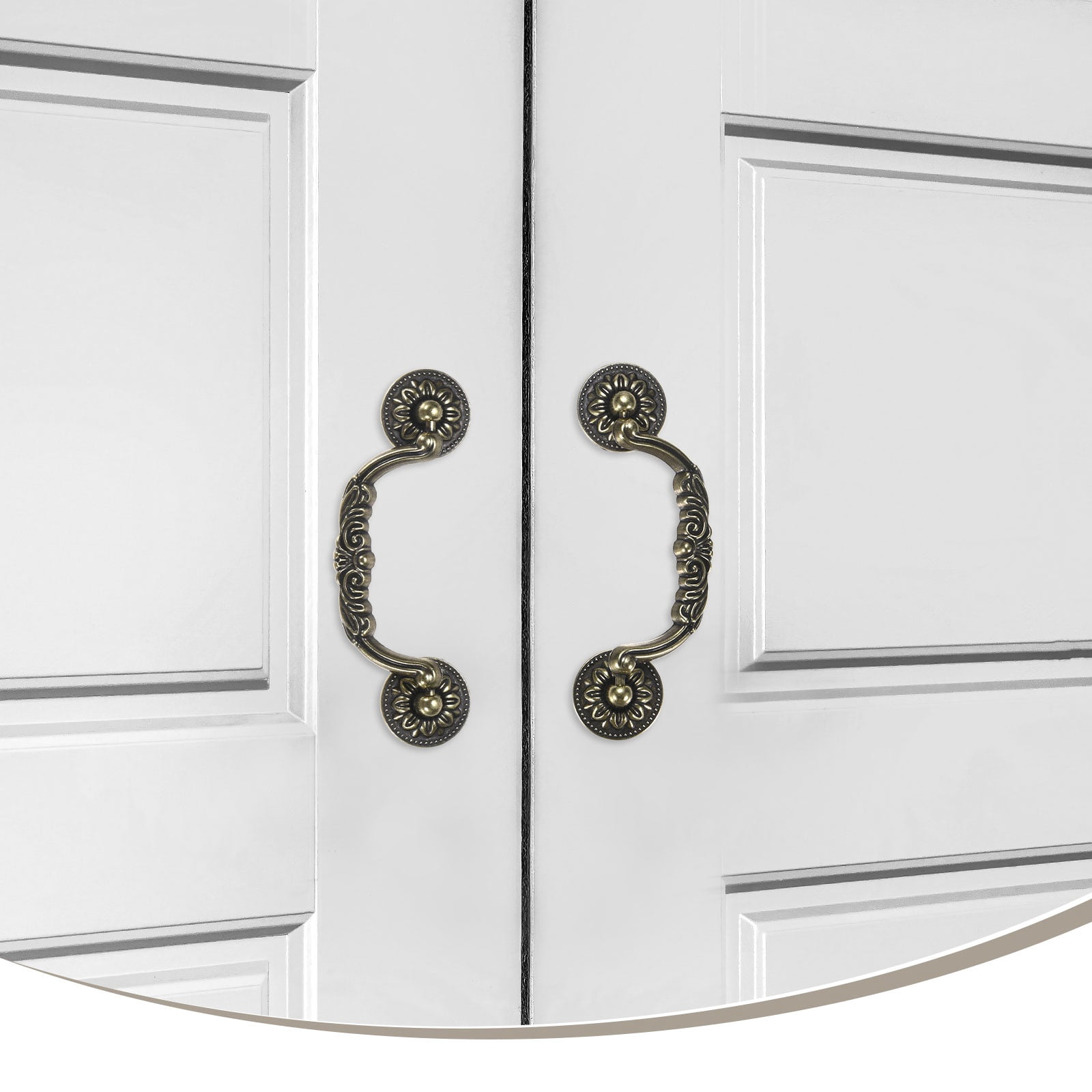 Uxcell 10-Pack Oil Rubbed Bronze Cabinet Knobs, 4.9" Long Rustic Zinc Alloy Bronze Knobs Handles [Bronze]
