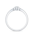 thumbnail image 2 of Rosec Jewels Lab Grown Diamond Bezel Setting Engagement Ring - 0.6 Carat - EF-VS Quality, 14K White Gold, US 9.00, 2 of 8