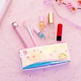 thumbnail image 3 of SagaSave Laser Pencil Case Pencil Bag Pencil Pouches TPU Stationery Pink and White Flowers, 3 of 5