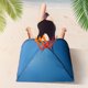 thumbnail image 4 of Soidarity Carpa de playa para exteriores, toldo de alambre de acero, parasol con soporte para teléfono, carpa de viaje para dormir, refugio para Camping, carpas Azul METRO Soidarity OD019384-01, 4 of 6