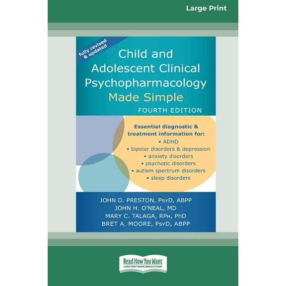 Child and Adolescent Clinical Psychopharmacology Made Simple [16pt Large Print Edition], (Paperback)