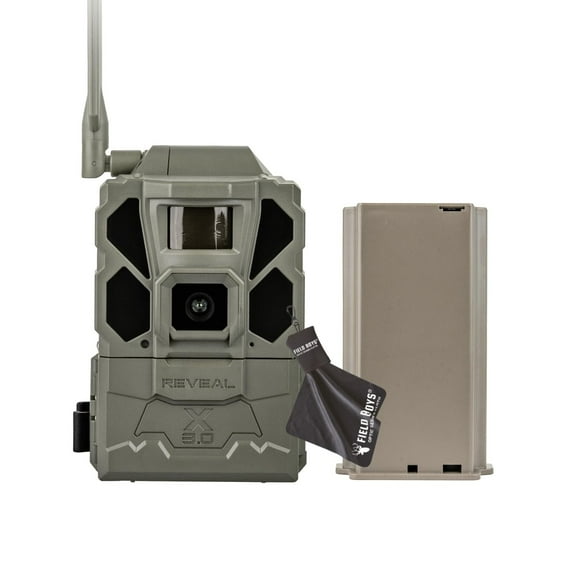 Tactacam REVEAL X 3.0 Cellular Trail Camera - Multi Carrier, HD Photo & Videos, Pre-Installed Antenna, Built-in GPS, Best Battery Life, Low-Glow IR Flash, Fast Trigger Speed  Reveal Lipo Battery Pack