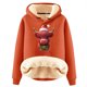 thumbnail image 1 of WILLBEST Sudadera con Capucha para Mujer, Estampado Navideño de Vaca, Cálida XXXXX-Grande, 1 of 4