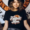 thumbnail image 3 of Football Mom T-Shirt | Retro Leopard Print Game Day Graphic Tee, White, Size 2XL, 3 of 6