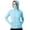#03 Light Blue 【Mix, Match & Rotate: Stock Up on Daily Colors】, variant on Women's Loose Fit Long Sleeve Hooded Zipper Solid Color Sun Protection Top Shirt Casual Daily Fashion Shirts | CSEONE,Black L