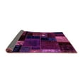 thumbnail image 2 of Ahgly Company Indoor Round Patchwork Purple Transitional Area Rugs, 6' Round, 2 of 4