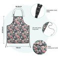 thumbnail image 7 of Pioneer Flower Floral Print Pattern Kids Aprons for Girls and Boys,Adjustable Neck Strap Toddler Aprons for Kids Cooking Baking, 7 of 7
