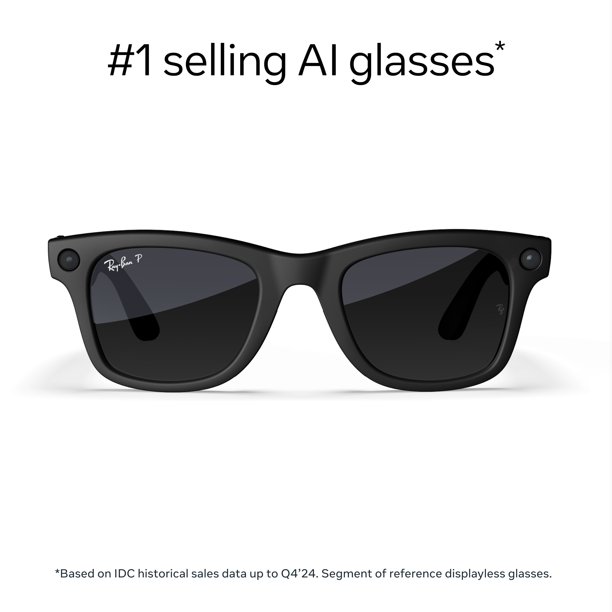 【美品】 Ray-Ban 第一世代 (Wayfarer) ブラック Ray-Ban | Meta Wayfarer (Gen 1) Large – Matte Black, Graphite