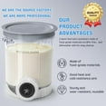 thumbnail image 4 of 2 Pack Creami Swirl Pints & Lids for Ninja, Compatible with NC700 Series Ninja Swirl Ice Cream & Soft Serve Makers, with 2 Spoons & 32 Writable Labels, BPA-Free & Dishwasher Safe, Grey Lids, 4 of 8