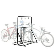 Bike Rack  2-Sided Bicycle Stand for 6 Mountain, Road, or Kids Bikes  Indoor or Outdoor Steel Bike Parking Rack with Helmet Hangers by RAD Cycle