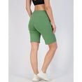 thumbnail image 4 of 4 Pack: Women's 7" Bermuda Long High Waisted Shorts With Pockets - Casual Running Workout Athletic (Available In Plus), 4 of 6