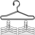 thumbnail image 1 of MasteelfCA 10pcs Metal Mini Clothes Hangers Mini House Clothes Support Dolls Coat Rack, 1 of 8