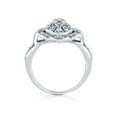 thumbnail image 4 of BERRICLE Sterling Silver Navette Cubic Zirconia CZ Statement Vintage Inspired Art Deco Fashion Ring for Women, Rhodium Plated Size 9.5, 4 of 11