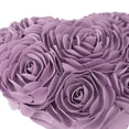 thumbnail image 6 of JWH 3D Handmade Heart Shaped Rose Flower Valentine Gift Throw Pillow Cushions 13 x 16inch for Room Decor, 6 of 7