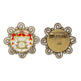 thumbnail image 1 of Bélgica emblema nacional país Broche de flores, regalo de joyería para mujeres y niñas Unbranded M, 1 of 3