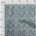 thumbnail image 2 of oneOone Cotton Cambric Royal Blue Fabric Asian Suzani Floral Diy Clothing Quilting Fabric Print Fabric By Yard 56 Inch Wide, 2 of 4