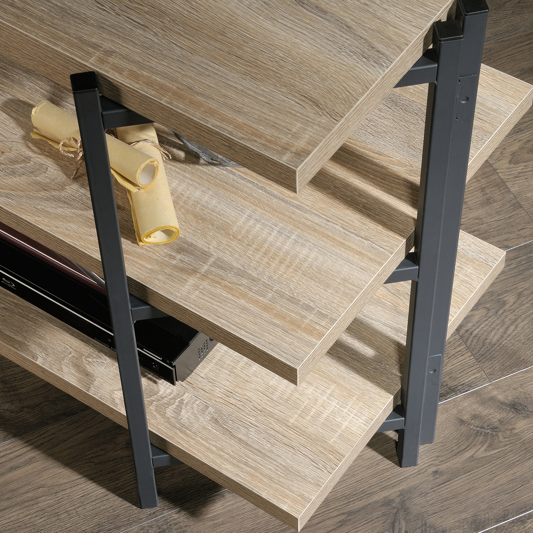 Sauder Curiod Console for TV's up to 42", Charter Oak Finish