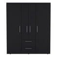 thumbnail image 1 of Pemberly Row Modern / Contemporary Armoire Engineered Wood Black, 1 of 5