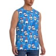 thumbnail image 2 of Fotbe Gnomes in USA Men's Camiseta sin Mangas Estampada para Hombres, Playera Casual para Gimnasio, Entrenamiento, Playa-3X-Large, 2 of 7