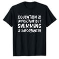 thumbnail image 1 of AALJY Education Is Important But Swimming Is Importanter,quality polyester T-shirt, 1 of 5