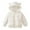 White, variant on Tiweut Down Jackets for Girls Winter Warm Hooded Floral Print Toddler Soft Lightweight Windproof Kids Outerwear Clothes 18-24 M