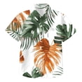 thumbnail image 6 of Ulanda Boys Hawaiian Shirts Casual Summer Short Sleeve Button Down Aloha Dress Beach Tee Tops Kids Hawaii Shirts for 5-14 Years (Dark Green, 5-6 Years), 6 of 7