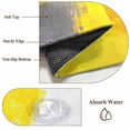 thumbnail image 6 of Round Rugs 3.3Ft, Yellow Gray Round Area Rug Washable Indoor Throw Carpet, Oil Painting Abstract Geometric Modern Soft Non Slip Circle Rug for Laundry Room Patio Home Decor Aesthetic, 6 of 8