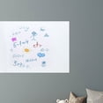 thumbnail image 4 of Miangastore 1 Set Whiteboard Dry Erase Sheet Erasable White Board Sticker Blackboard Whiteboard Sticker (Electrostatic Sticker ), 4 of 8