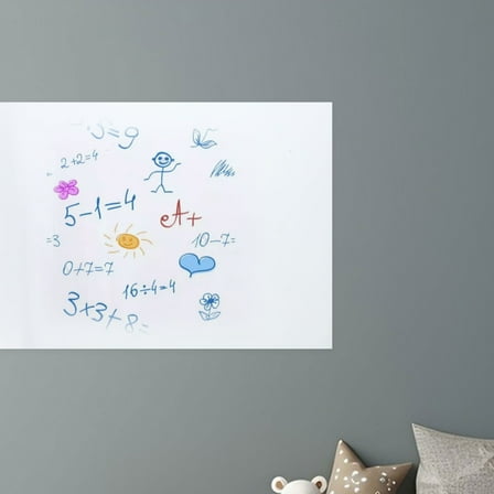 QIFULL 1Set Large Whiteboard Sticker Dry Erase Paper for Wall Writing and Drawing