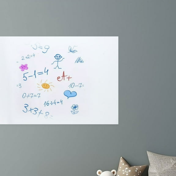 QIFULL 1Set Large Whiteboard Sticker Dry Erase Paper for Wall Writing and Drawing