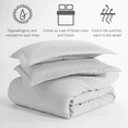 thumbnail image 4 of Brown Duvet Cover Twin/Twin XL Size Set, 2 Pcs Soft Comfy Duvet Not Quilted Set (1 Bedding Duvet Cover, 1 Pillowcase) with Zipper Closure, 4 of 6