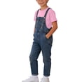 thumbnail image 4 of ATOGUTA Boys Summer Outfits Denim Overalls and Short Sleeve T-shirts with Socks Kids Girls Clothes Size 3T-12, Pink, 4 of 8