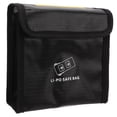 thumbnail image 2 of Lipo Battery Bag, Protection Black Flame Retardant Heat Resistant Portable Explosion Proof Battery Safe Bag  For Transportation M, 2 of 8