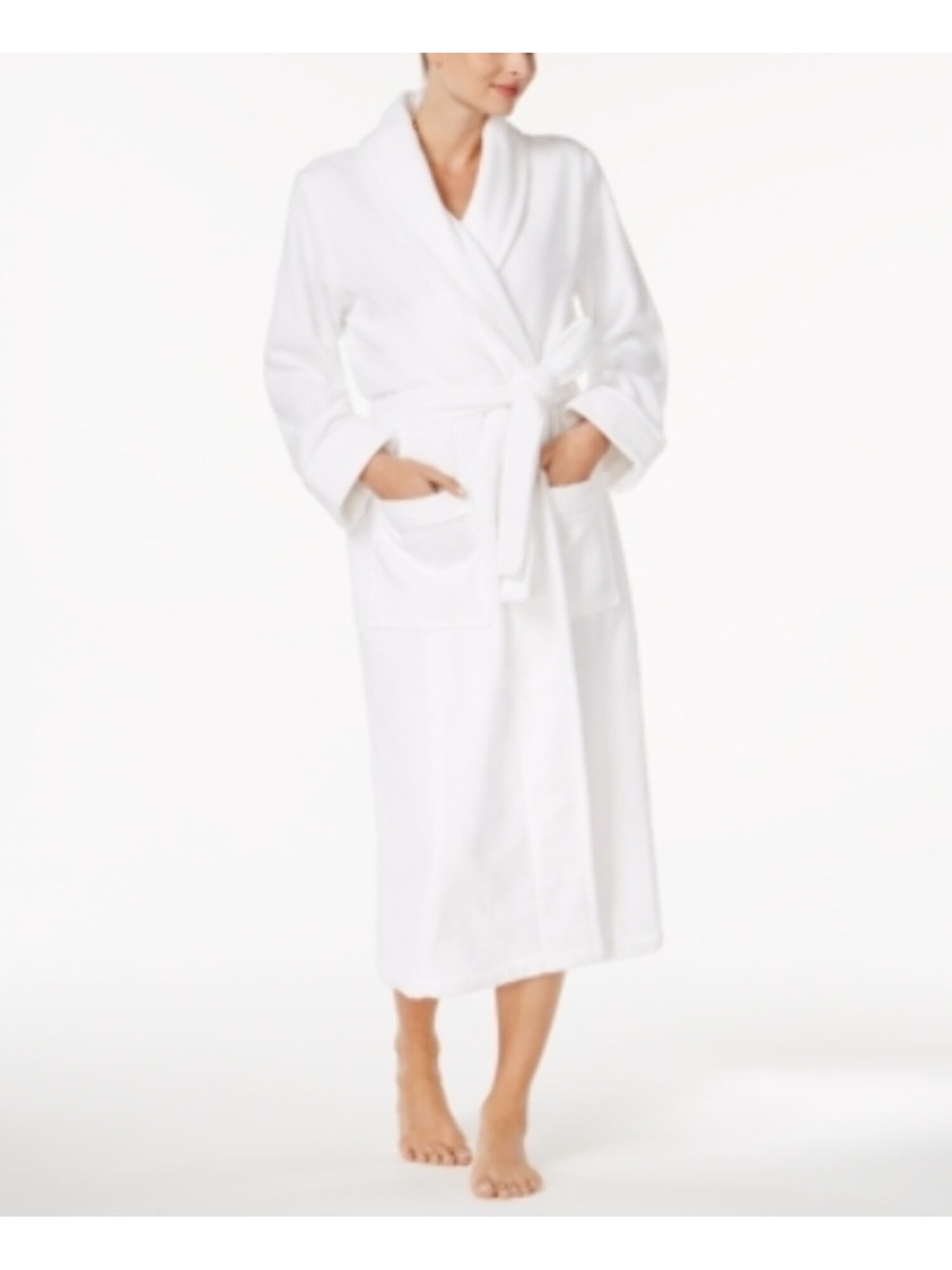 CHARTER CLUB Intimates White Sleepwear Robe Size: L 