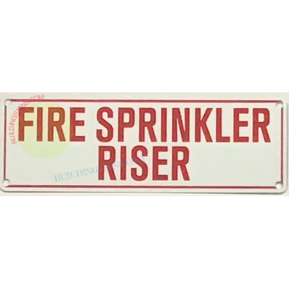 FIRE SPRINKLER RISER(4x12,WHITE,ALUMINUM) -ref19722