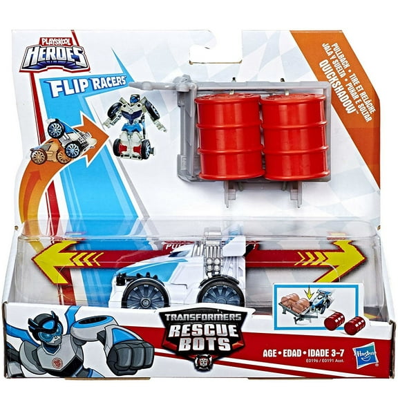 Playskool Heroes Transformers Rescue Bots Flip Racers Quickshadow