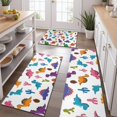 thumbnail image 2 of White Dinosaurs Cacti Pattern Kitchen Rugs Sets Of 3,Kitchen Runner Rugs Non Skid Washable,Decorative Kitchen Floor Mats for Kitchen,Sink,Laundry,17"x30"+ 17"x47" + 17"x59", 2 of 6