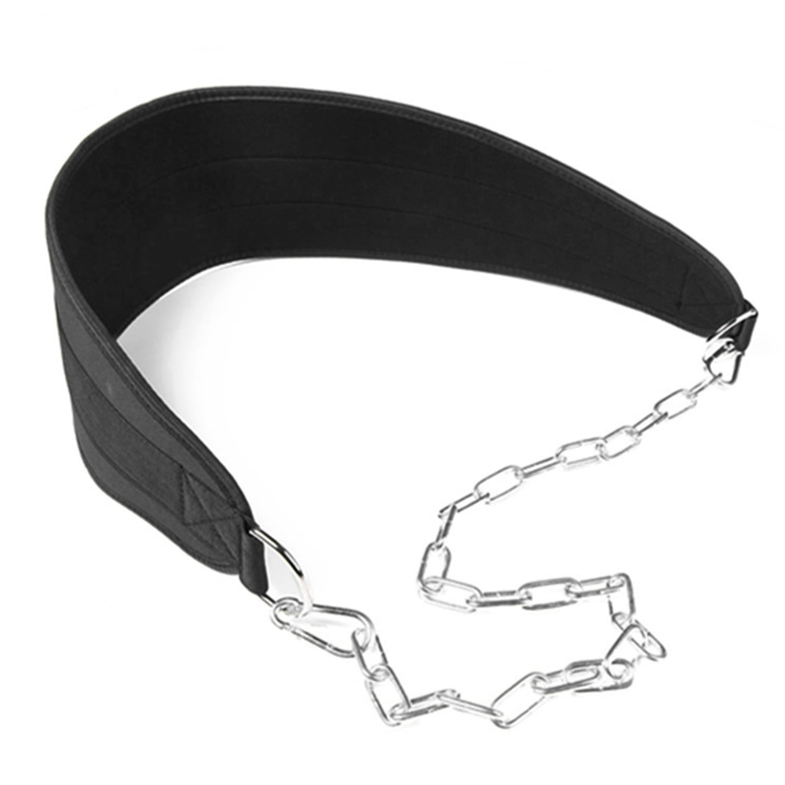 Weight Lifting Dip Belt w/Chain for Fitness Training Pullup Waist Strength Strap 