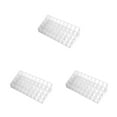 thumbnail image 2 of Wweixi Plastic Cosmetic Organizer Easy To Clean Multiple Compartments Travel Makeup Organizer Storage Stylish Appearance 36 grids 3Set, 2 of 6