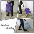 thumbnail image 7 of REGALWOVEN Folding Shopping Cart Utility Lightweight Stair Climbing Grocery Cart with Rolling Swivel Wheels, 7 of 7