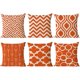 thumbnail image 1 of Juego de 6 fundas de almohada, cojines decorativos para sofá, sala de estar, sofá, decoración del hogar, 18 x 18 pulgadas, 45 x 45 cm, 1 of 5