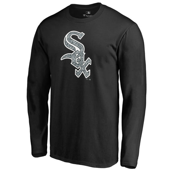 Men's Black Chicago White Sox Static Logo Long Sleeve T-Shirt