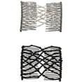 thumbnail image 1 of HAHADAXA Tendance Mode Peignes Doubles Extensibles Faciles Peignes Magiques - Noir et Blanc, 1 of 7