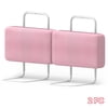 Kidsbuddy 19.7" Toddler Bed Rails Guard Foldable Portable Kids Bed Rail 5 Hole Height Adjustable Bed Rails for Toddlers, 2PC, Pink